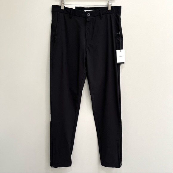 Onia men’s 360 Tech pants joggers in Black Zipper ankle snap pocket  32 - Picture 3 of 12